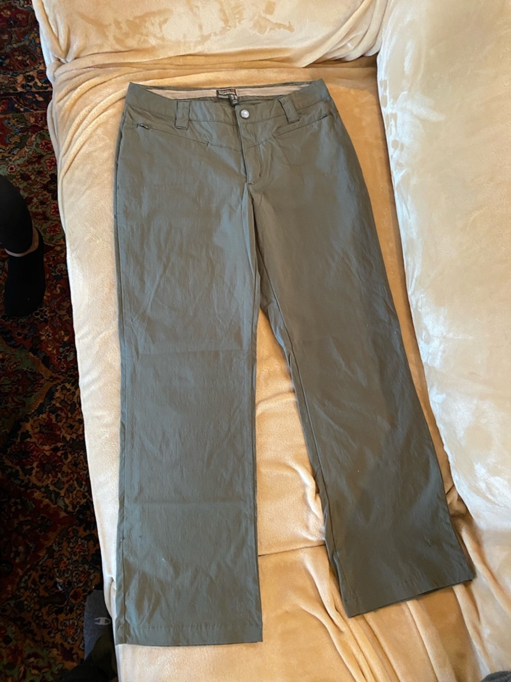 Olive Green Straight Leg Pants